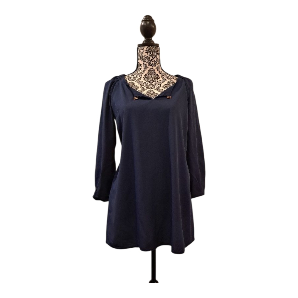 Oh! Mamma maternity blouse top Navy Blue casual size M